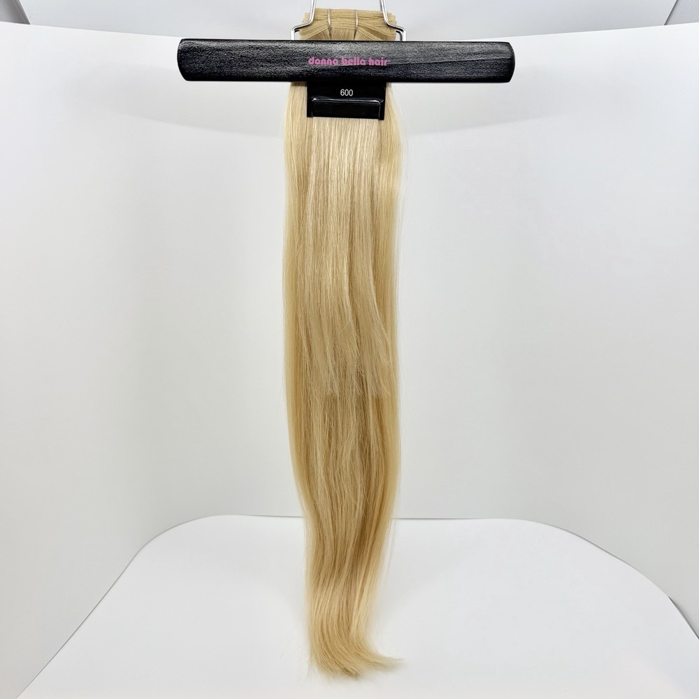 Donna Bella Hybrid Weft Extension Full Pack 22" #9N Light Blonde Remy NEW Sealed